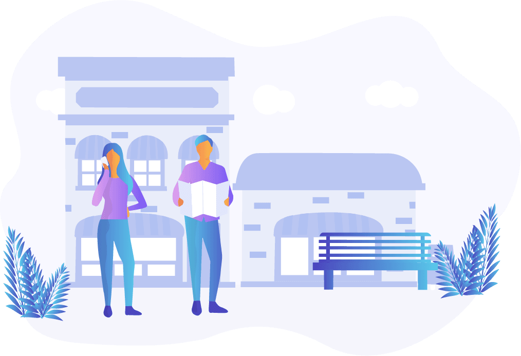 Phoenix landscape illustration