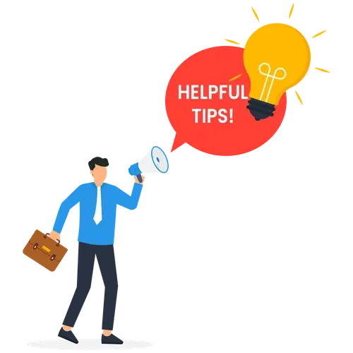 Person shouting about tips for a successful AEP