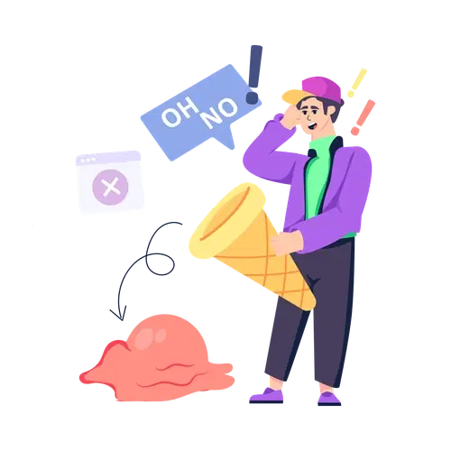 Person who dropped ice cream, just like they missed their Medicare enrollment window