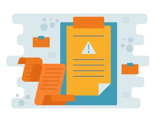 clipboard with a Medicare Advantage warning on it