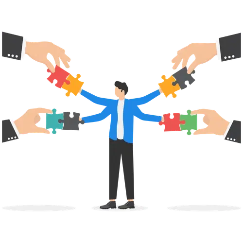 man with puzzle pieces trying to coordinate medicare and medicaid