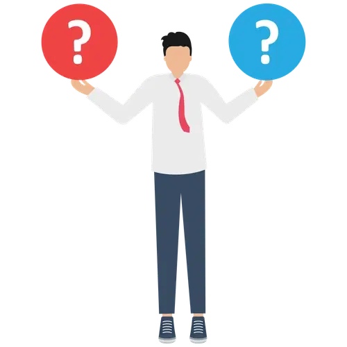 man holding two question marks, wondering if he can have medicare advantage and plan g